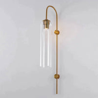 WOMO Colored Glass Cylinder Arched Wall Sconce-WM6109