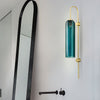 WOMO Colored Glass Cylinder Arched Wall Sconce-WM6109 thumbnail