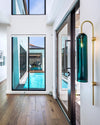 WOMO Colored Glass Cylinder Arched Wall Sconce-WM6109 thumbnail