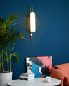 WOMO Colored Glass Cylinder Arched Wall Sconce-WM6109 thumbnail
