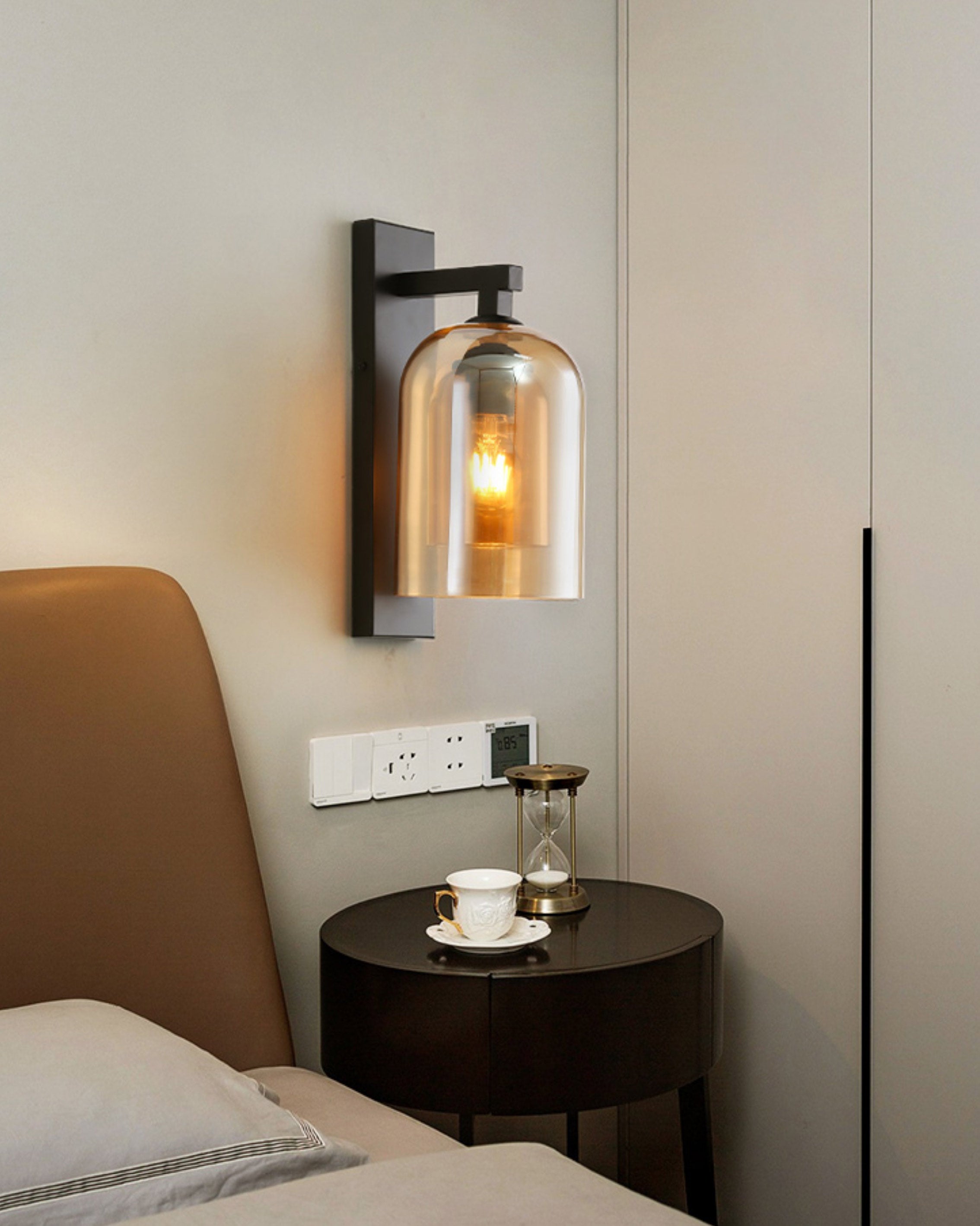 WOMO Bell Black Wall Sconce-WM6110
