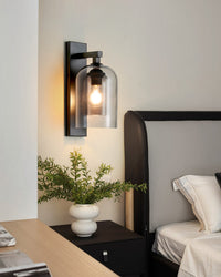 WOMO Bell Black Wall Sconce-WM6110