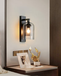 WOMO Bell Black Wall Sconce-WM6110