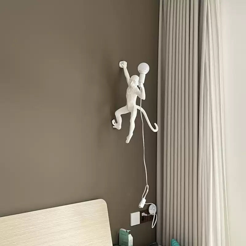 WOMO Hanging Monkey Wall Sconce-WM6114