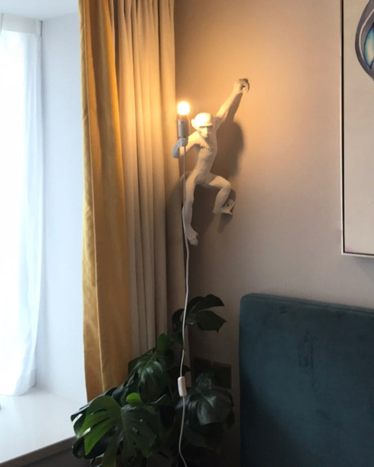 WOMO Hanging Monkey Wall Sconce-WM6114