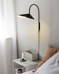 WOMO Swivel Arched Wall Sconce with Plugs and Shade-WM6119