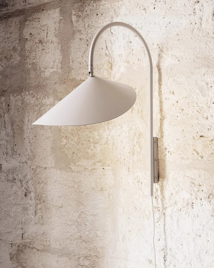 WOMO Swivel Arched Wall Sconce with Plugs and Shade-WM6119