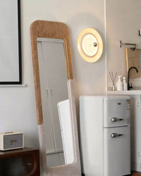 WOMO Rippled Disc Wall Sconce-WM6121