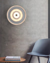 WOMO Rippled Disc Wall Sconce-WM6121 thumbnail