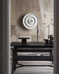 WOMO Rippled Disc Wall Sconce-WM6121