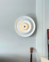 WOMO Rippled Disc Wall Sconce-WM6121 thumbnail