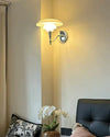 WOMO Milk Glass Mid Century Modern Wall Sconce-WM6122 thumbnail