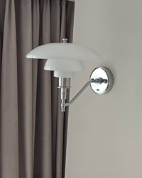 WOMO Milk Glass Mid Century Modern Wall Sconce-WM6122