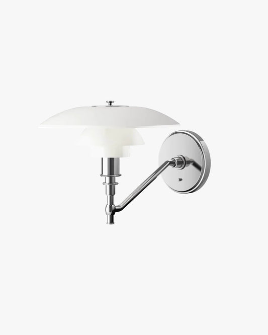 WOMO Milk Glass Mid Century Modern Wall Sconce-WM6122
