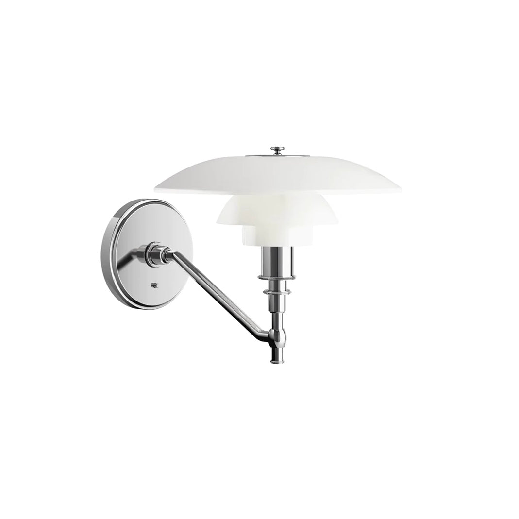 WOMO Milk Glass Mid Century Modern Wall Sconce-WM6122
