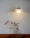 WOMO White Glass Mid Century Modern Wall Sconce-WM6123 thumbnail