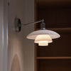 WOMO White Glass Mid Century Modern Wall Sconce-WM6123 thumbnail