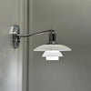 WOMO White Glass Mid Century Modern Wall Sconce-WM6123 thumbnail