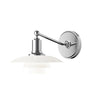 WOMO White Glass Mid Century Modern Wall Sconce-WM6123 thumbnail
