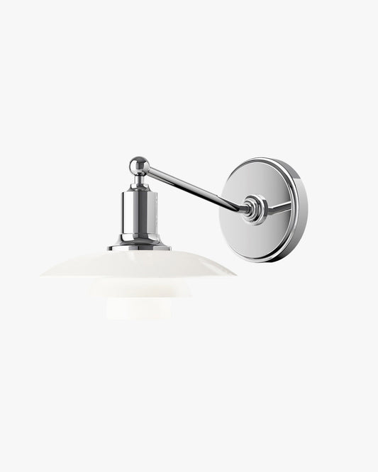 WOMO White Glass Mid Century Modern Wall Sconce-WM6123
