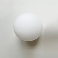 WOMO White Globe Glass Wall Sconce-WM6124