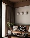 WOMO White Globe Glass Wall Sconce-WM6124 thumbnail