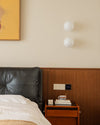 WOMO White Globe Glass Wall Sconce-WM6124 thumbnail