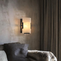 WOMO Rectangular Alabaster Wall Sconce-WM6125