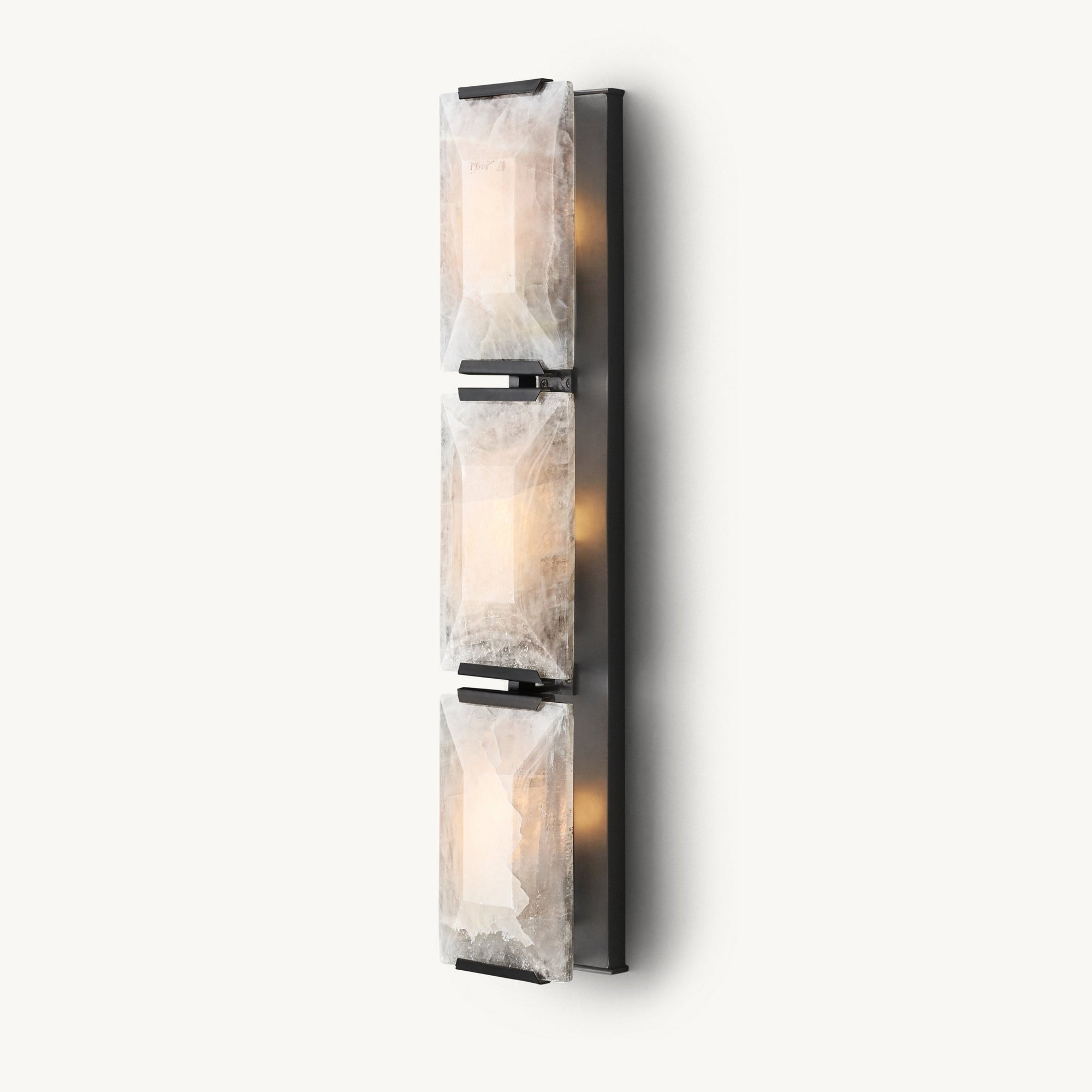 WOMO Rectangular Alabaster Wall Sconce-WM6125
