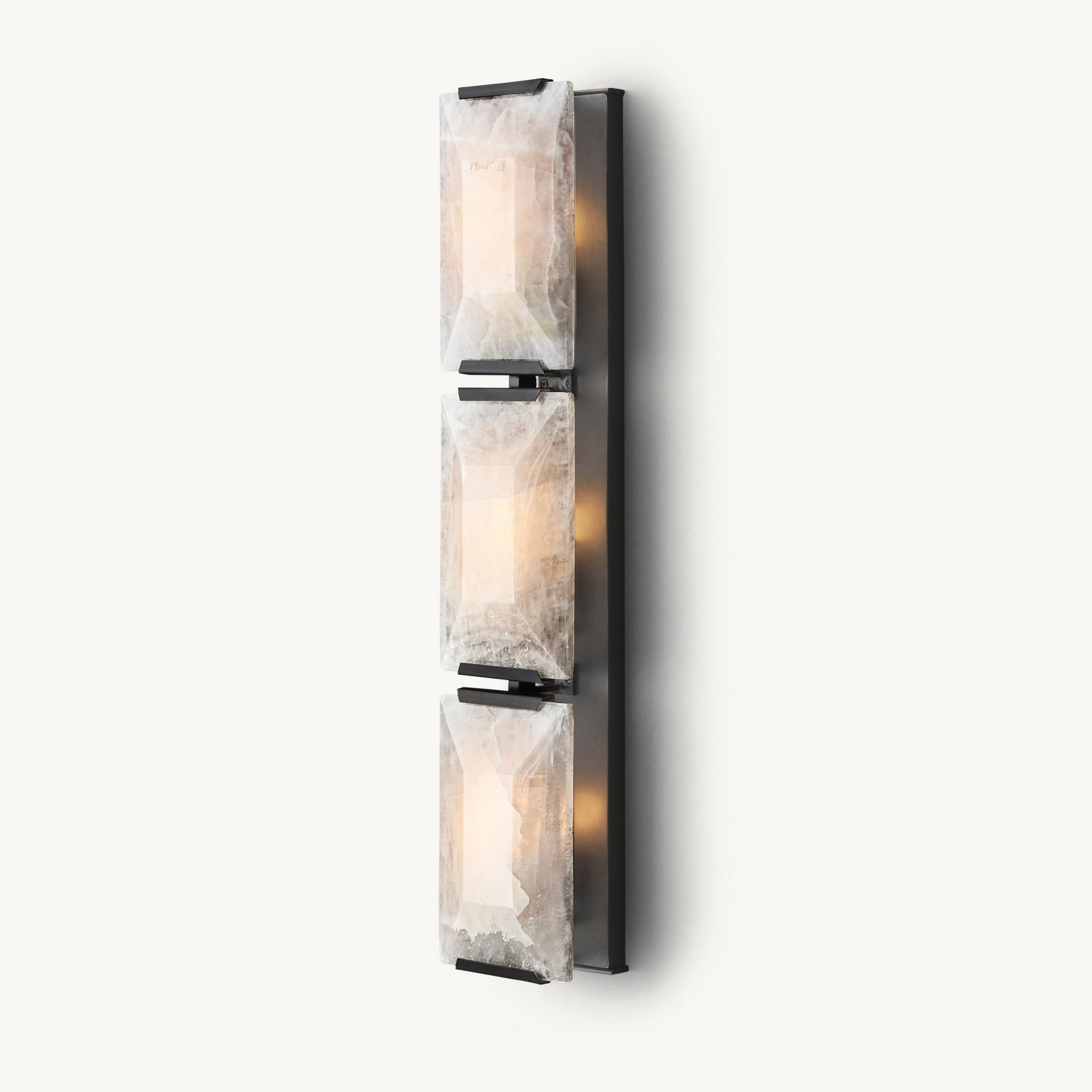 WOMO Rectangular Alabaster Wall Sconce-WM6125
