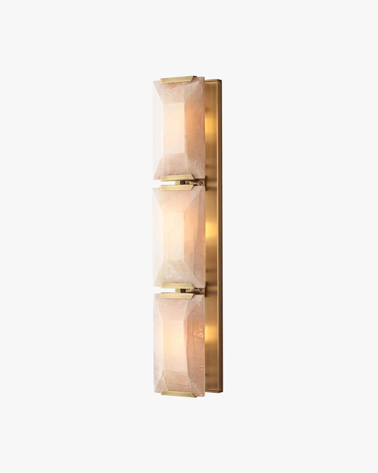 WOMO Rectangular Alabaster Wall Sconce-WM6125