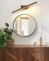 WOMO Adjustable Walnut Linear Wall Sconce-WM6127 thumbnail