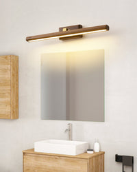 WOMO Adjustable Walnut Linear Wall Sconce-WM6127