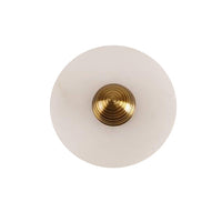 WOMO Art Deco Disc Alabaster Wall Sconce-WM6128