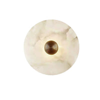 WOMO Art Deco Disc Alabaster Wall Sconce-WM6128