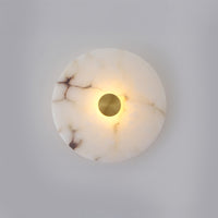 WOMO Art Deco Disc Alabaster Wall Sconce-WM6128