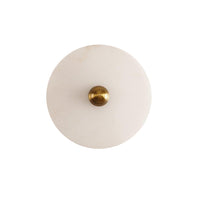 WOMO Art Deco Disc Alabaster Wall Sconce-WM6128