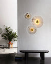 WOMO Art Deco Disc Alabaster Wall Sconce-WM6128 thumbnail