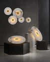 WOMO Art Deco Disc Alabaster Wall Sconce-WM6128 thumbnail