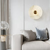 WOMO Art Deco Disc Alabaster Wall Sconce-WM6128 thumbnail