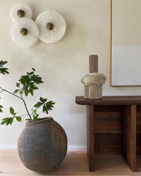 WOMO Art Deco Disc Alabaster Wall Sconce-WM6128