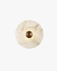 WOMO Art Deco Disc Alabaster Wall Sconce-WM6128