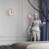 WOMO Alabaster Disc Wall Sconce-WM6129 thumbnail