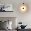 WOMO Alabaster Disc Wall Sconce-WM6129 thumbnail