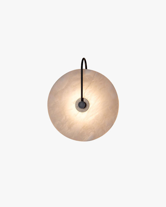 WOMO Alabaster Disc Wall Sconce-WM6129