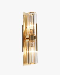 WOMO Crystal Prism Hurricane Double Wall Sconce-WM6132