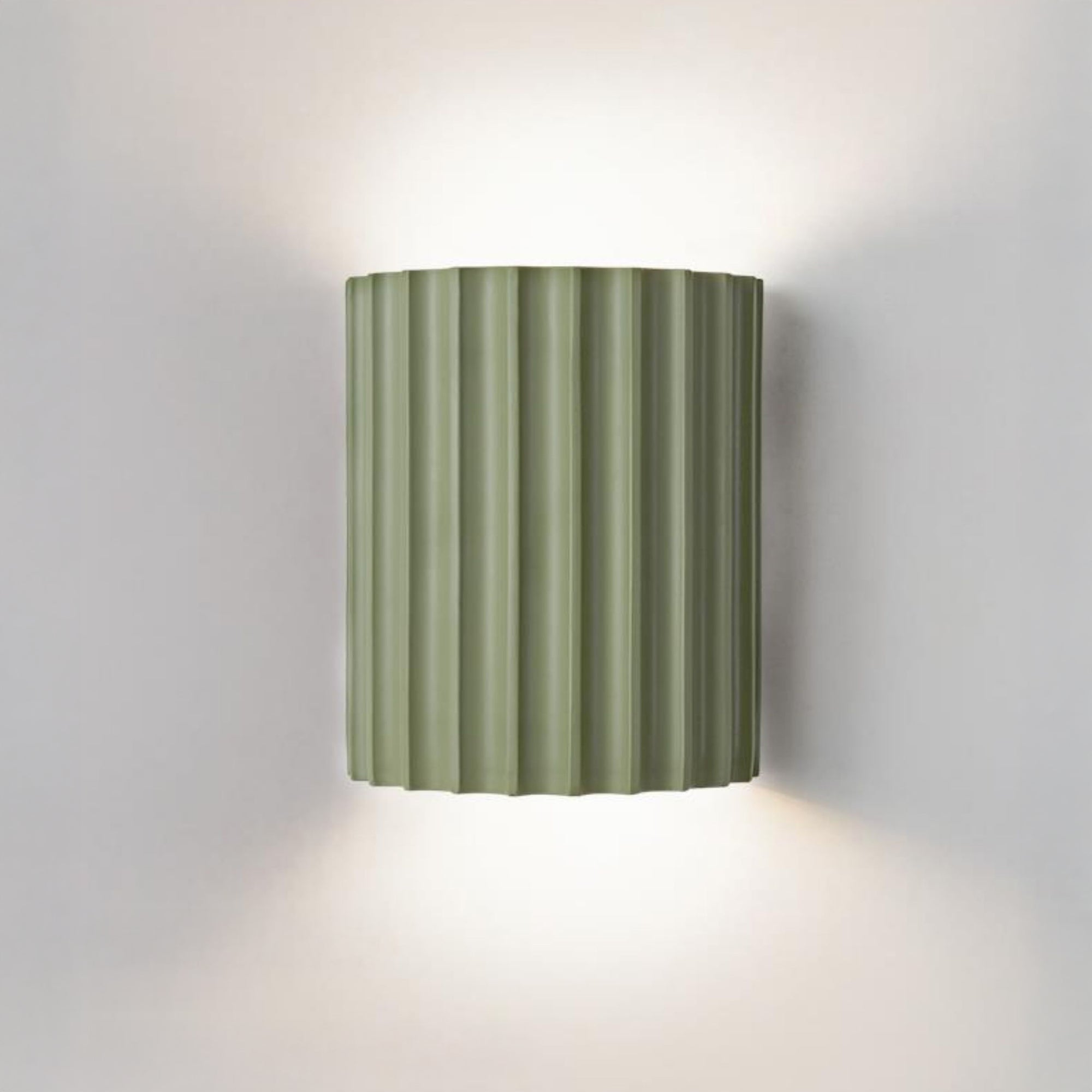 WOMO Half Cylinder Fluted Wall Sconce-WM6137
