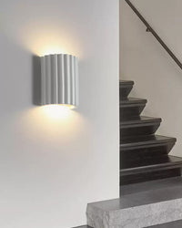 WOMO Half Cylinder Fluted Wall Sconce-WM6137