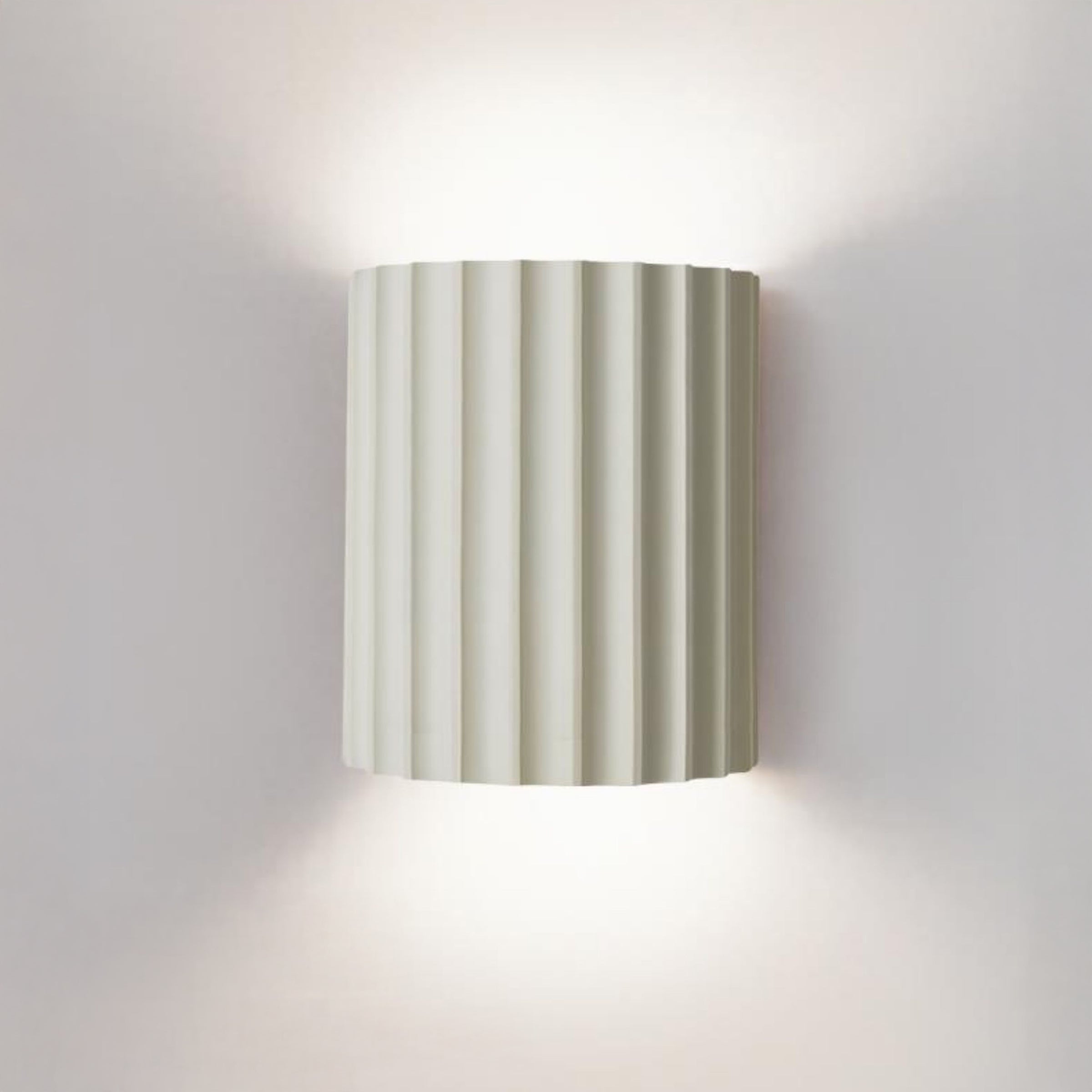 WOMO Half Cylinder Fluted Wall Sconce-WM6137