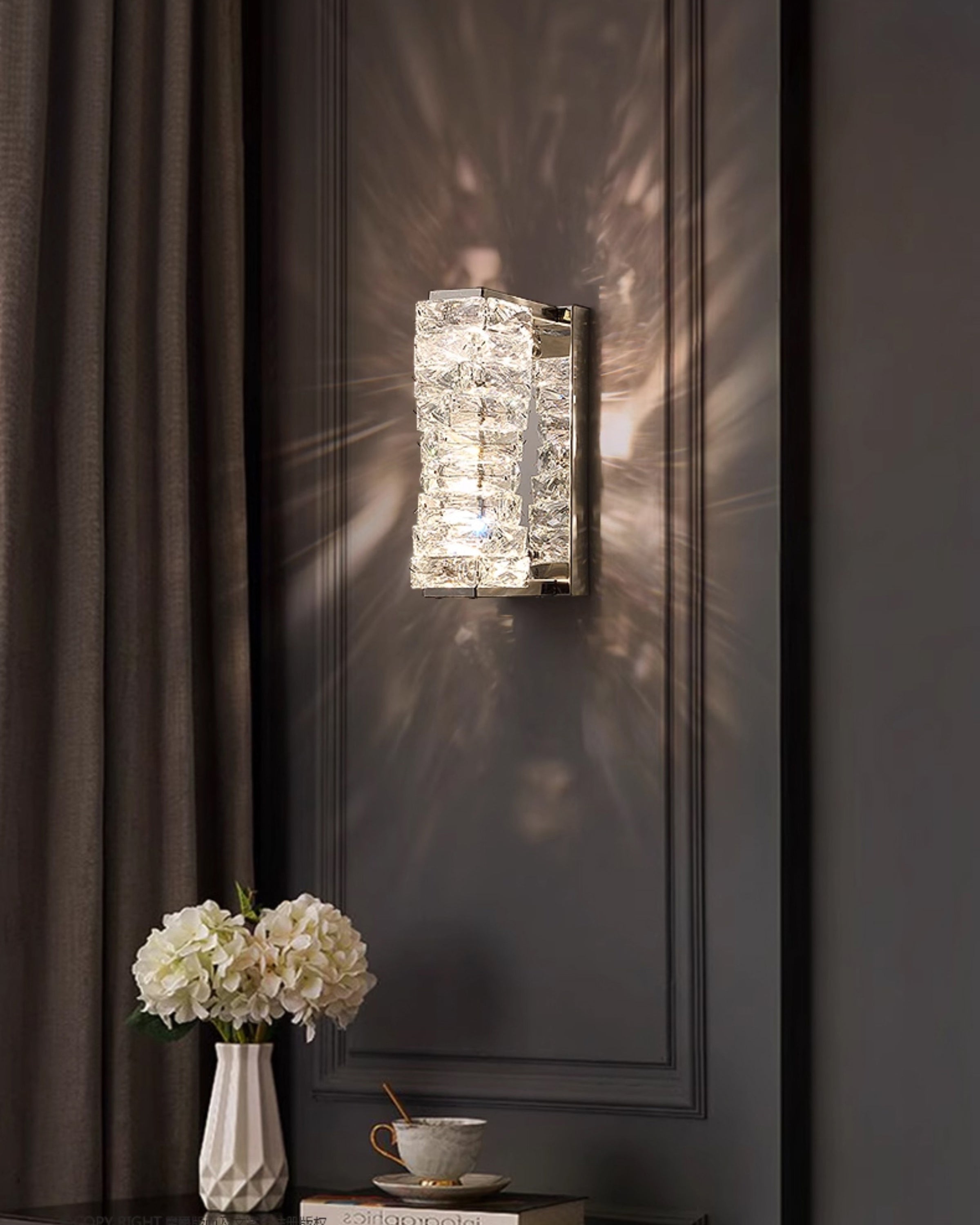 WOMO Luxury Crystal Wall Sconce-WM6138
